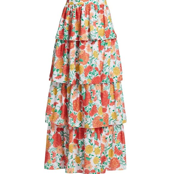 Wayf Floral Tiered Maxi Skirt (NWT) - Picture 3 of 15
